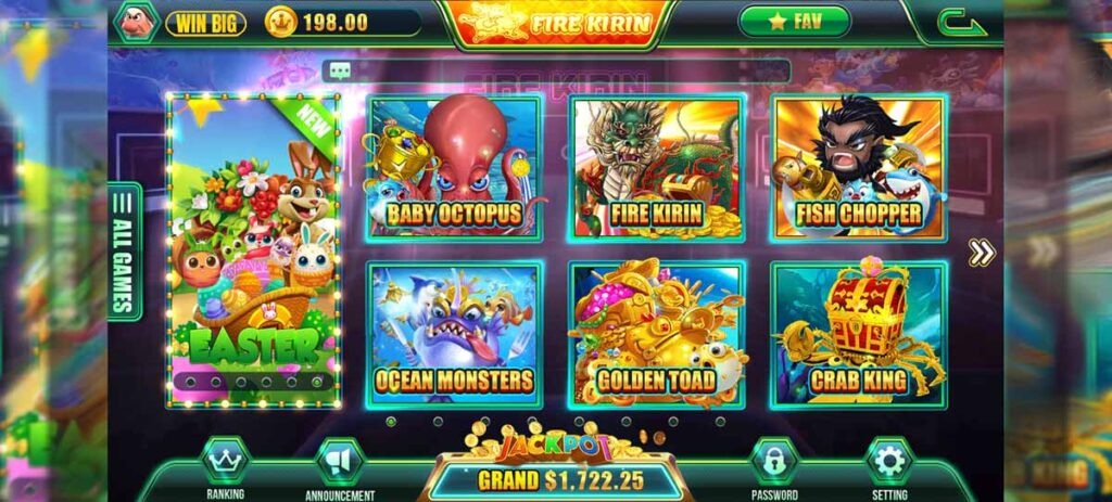 Fire Kirin Online Fish Game Sweepstakes